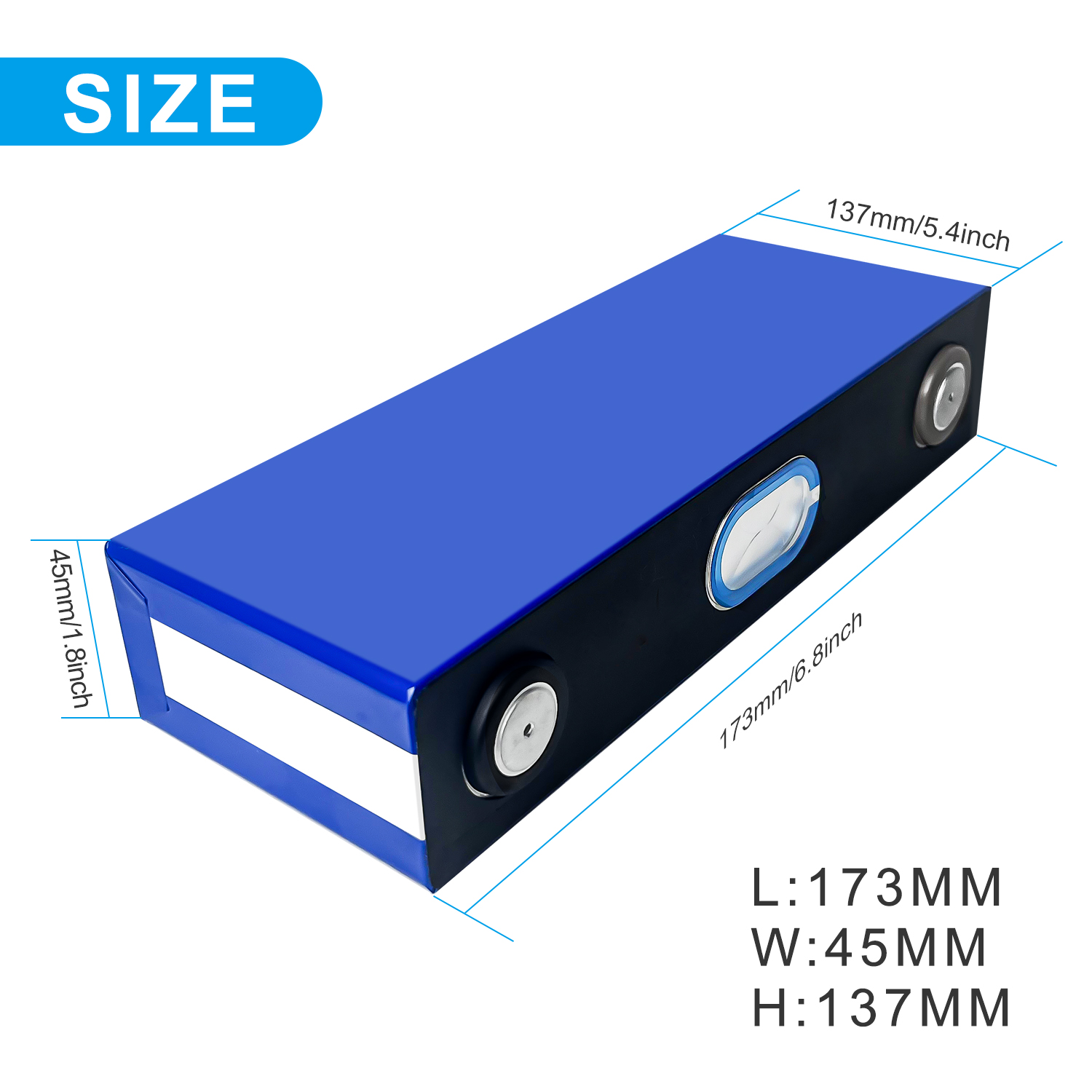 3.2V 95AH LiFePO4 Pūtau Pūhiko Lithium