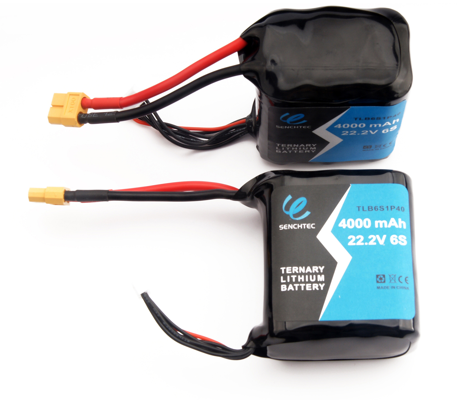 Senchtec 4000 MAh Ternary Lithium Battery Pack 22.2V 6S ኃይለኛ ዳግም ሊሞላ የሚችል ረጅም ክልል የባትሪ ጥቅል መልቲኮፕተር ኳድኮፕተር Uav Drone Fpv ባትሪ