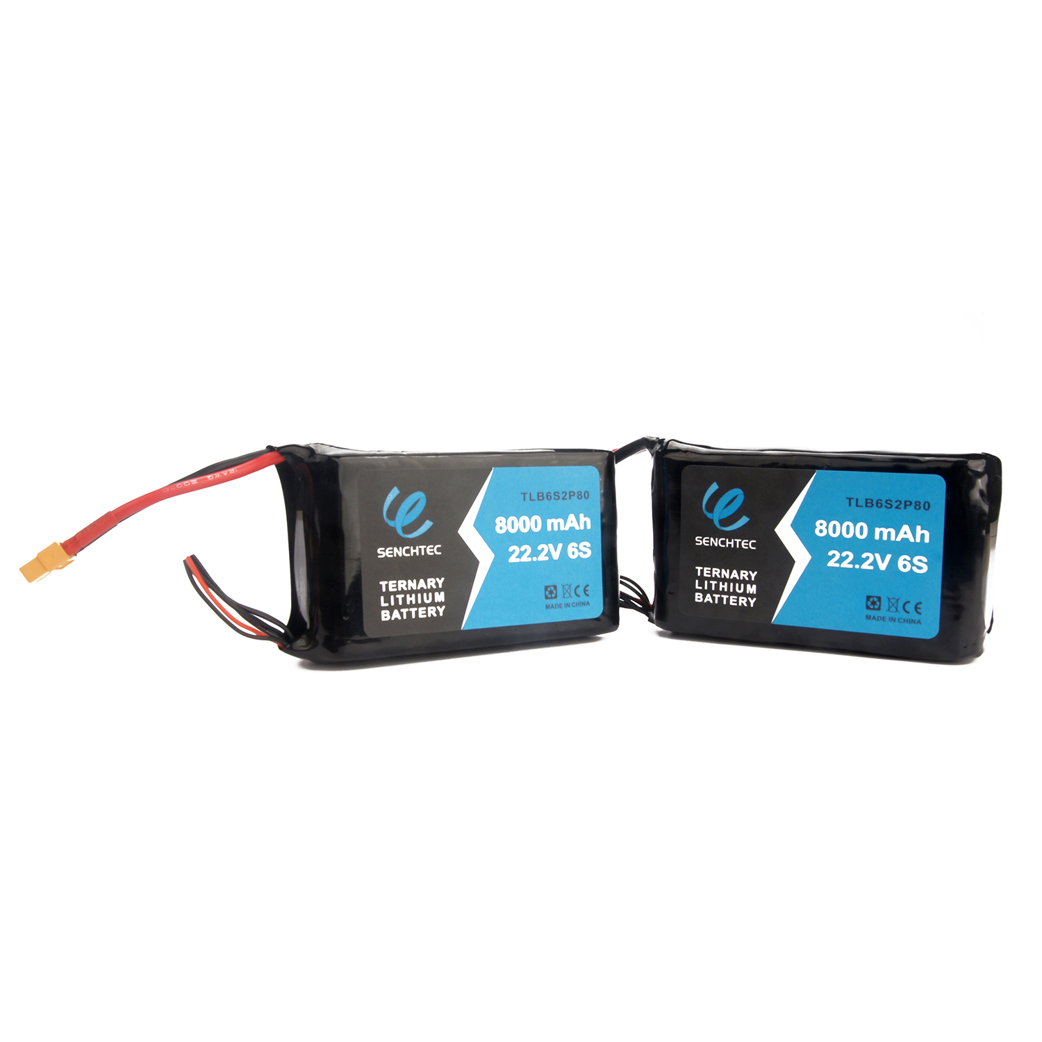 Senchtec 8000 MAh h&aacute;romkomponensű l&iacute;tium akkumul&aacute;tor csomag 22,2 V 6S, nagy teljes&iacute;tm&eacute;nyű &uacute;jrat&ouml;lthető, nagy hat&oacute;t&aacute;vols&aacute;g&uacute; multikopter Quadcopter Uav Fpv drone akkumul&aacute;tor