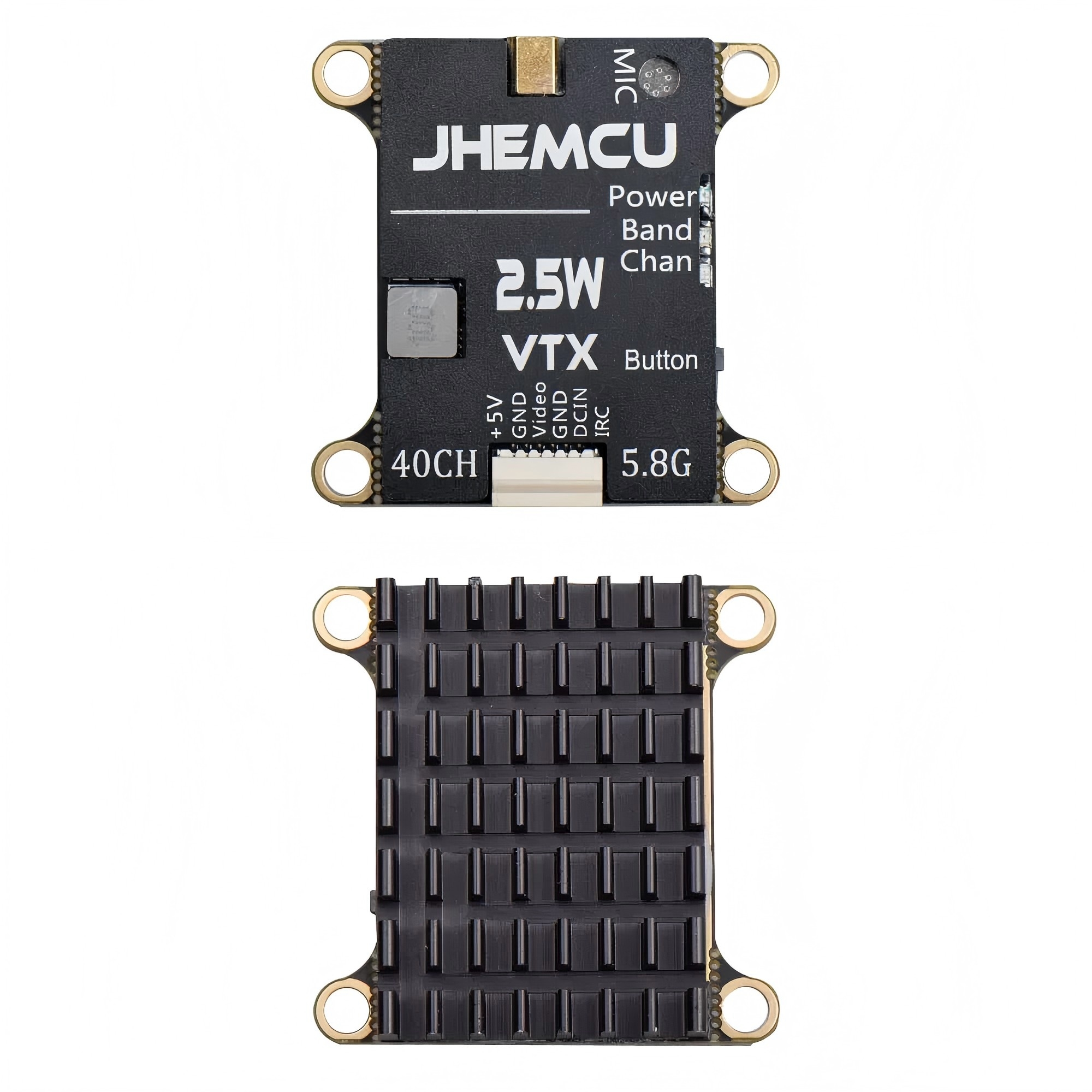 JHEMCU 2.5W VTX 5.8G 40CH 조정 가능한 FPV 송신기 